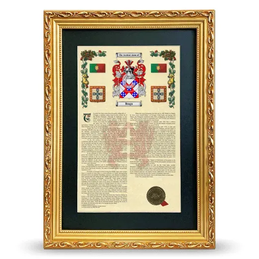 Braga Deluxe Armorial Framed - Gold