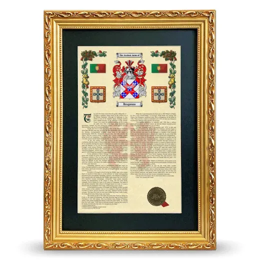 Braganza Deluxe Armorial Framed - Gold