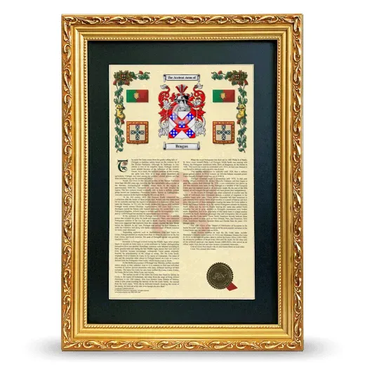 Bragas Deluxe Armorial Framed - Gold