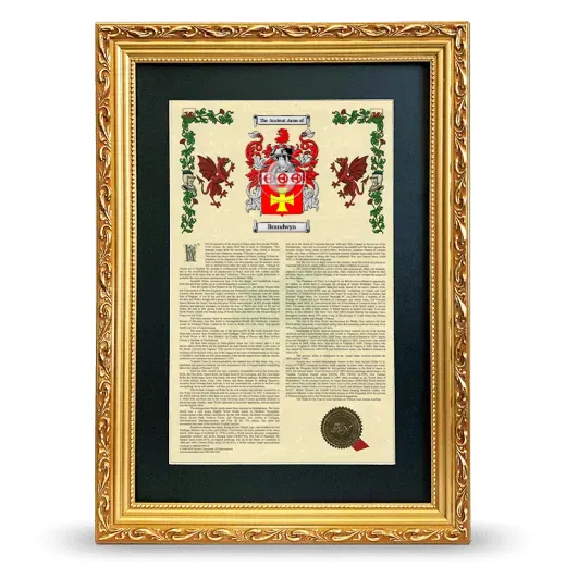 Brandwyn Deluxe Armorial Framed - Gold