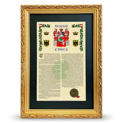 Breitkreuz Deluxe Armorial Framed - Gold