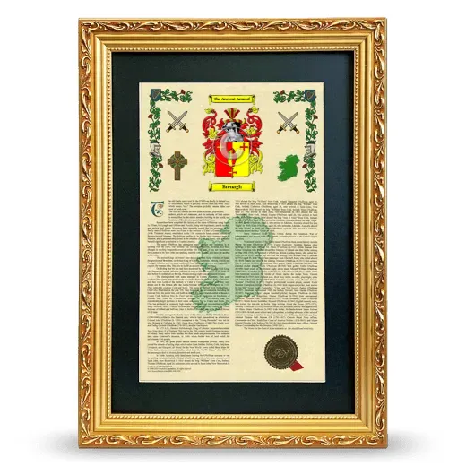 Brenagh Deluxe Armorial Framed - Gold