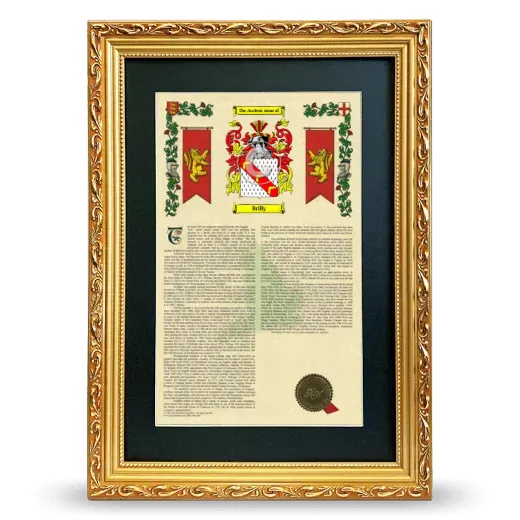 Brilly Deluxe Armorial Framed - Gold