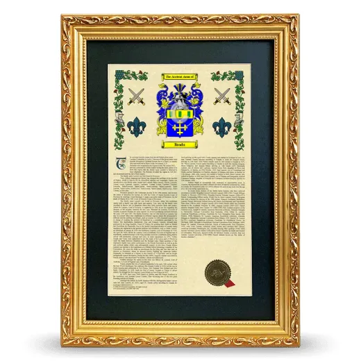 Brodu Deluxe Armorial Framed - Gold