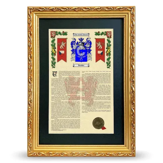 Brosius Deluxe Armorial Framed - Gold