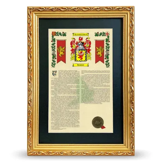 Brownet Deluxe Armorial Framed - Gold