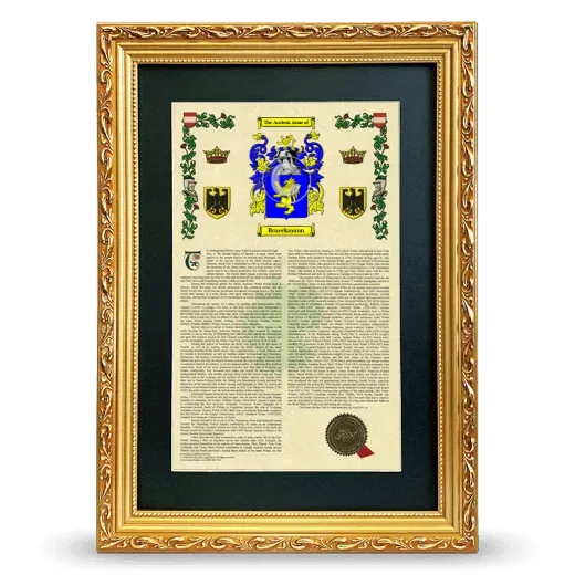 Brueckmann Deluxe Armorial Framed - Gold