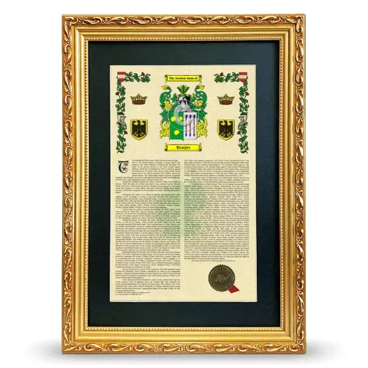 Brunjes Deluxe Armorial Framed - Gold