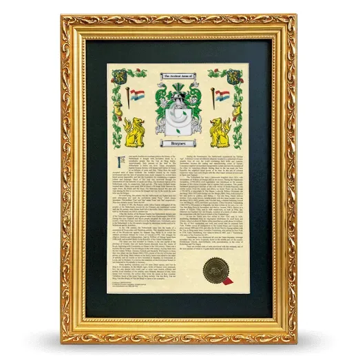 Bruynes Deluxe Armorial Framed - Gold