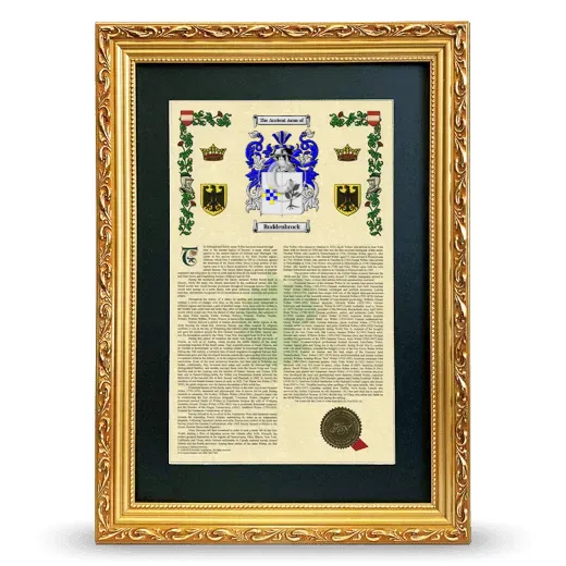 Buddenbrock Deluxe Armorial Framed - Gold