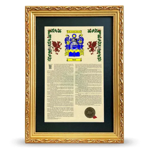 Buds Deluxe Armorial Framed - Gold