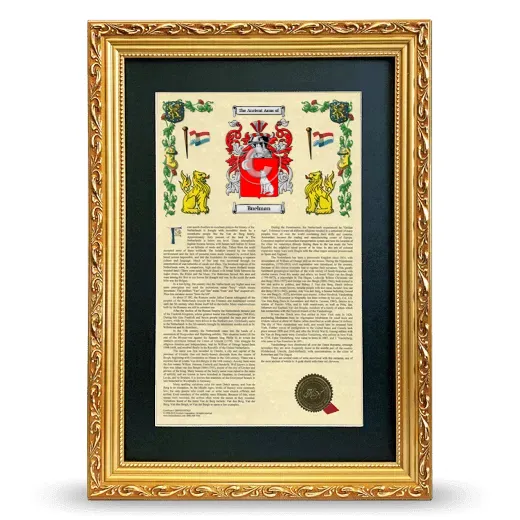 Buelman Deluxe Armorial Framed - Gold