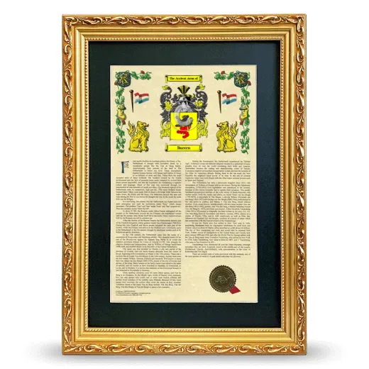 Bueren Deluxe Armorial Framed - Gold