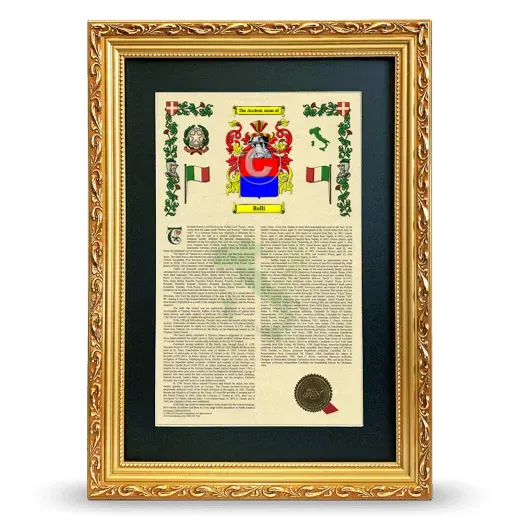Bulli Deluxe Armorial Framed - Gold