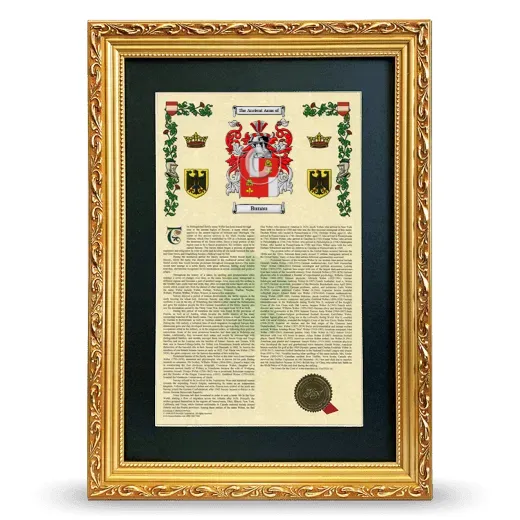 Bunau Deluxe Armorial Framed - Gold