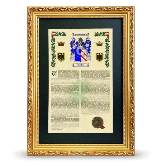 Burcker Deluxe Armorial Framed - Gold