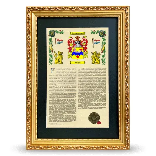 Burghe Deluxe Armorial Framed - Gold