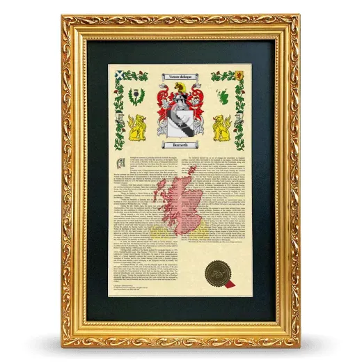 Burneth Deluxe Armorial Framed - Gold