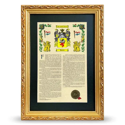 Burren Deluxe Armorial Framed - Gold
