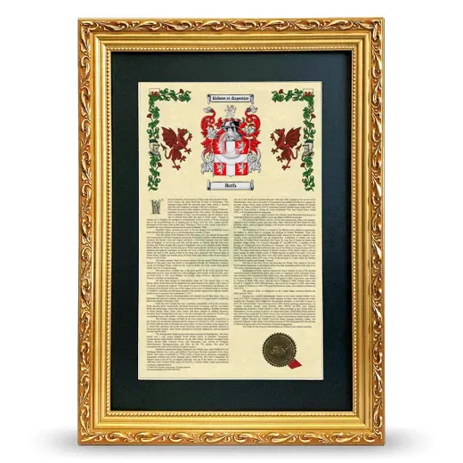 Buth Deluxe Armorial Framed - Gold