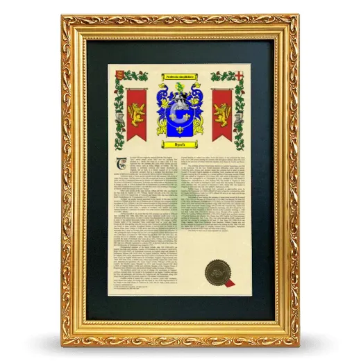 Byrch Deluxe Armorial Framed - Gold