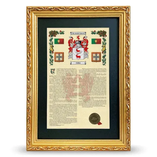 Cabra Deluxe Armorial Framed - Gold