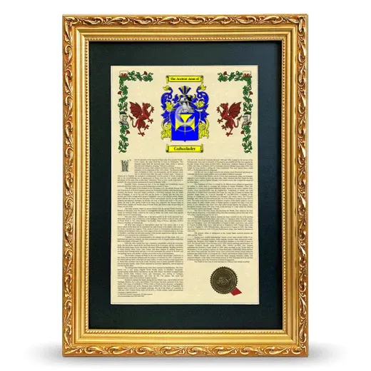 Cadwalader Deluxe Armorial Framed - Gold