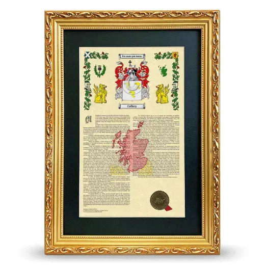 Callary Deluxe Armorial Framed - Gold