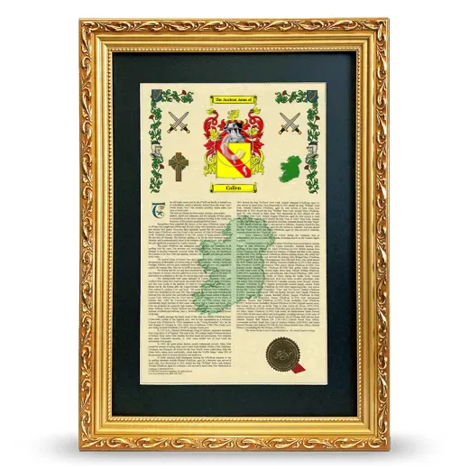Callen Deluxe Armorial Framed - Gold