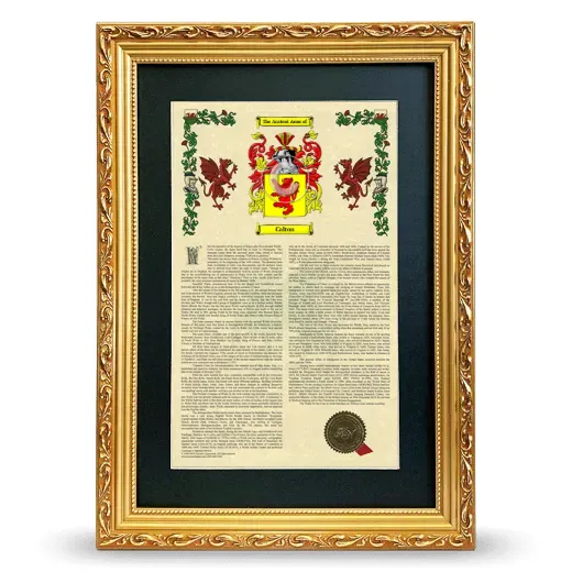 Calton Deluxe Armorial Framed - Gold