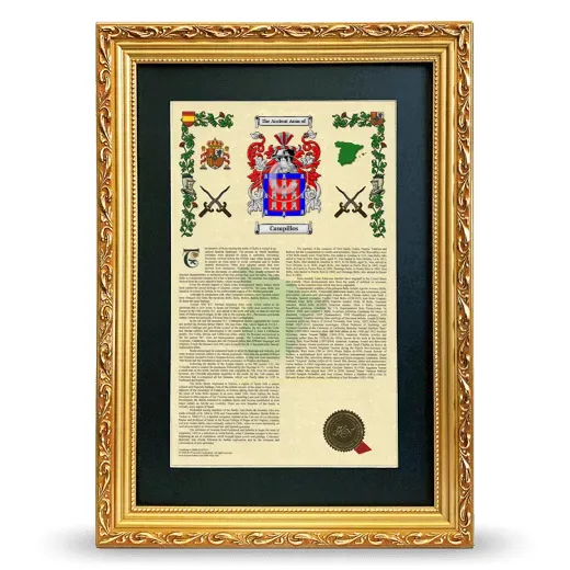 Campillos Deluxe Armorial Framed - Gold
