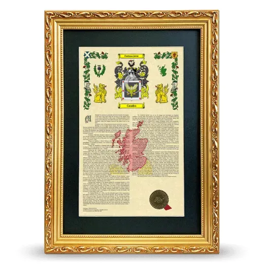 Candro Deluxe Armorial Framed - Gold