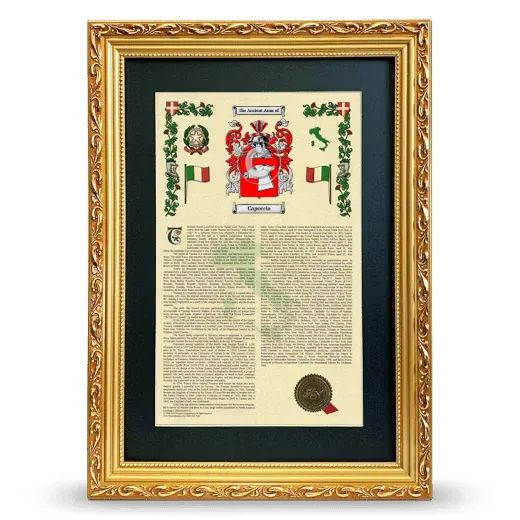 Capoccia Deluxe Armorial Framed - Gold