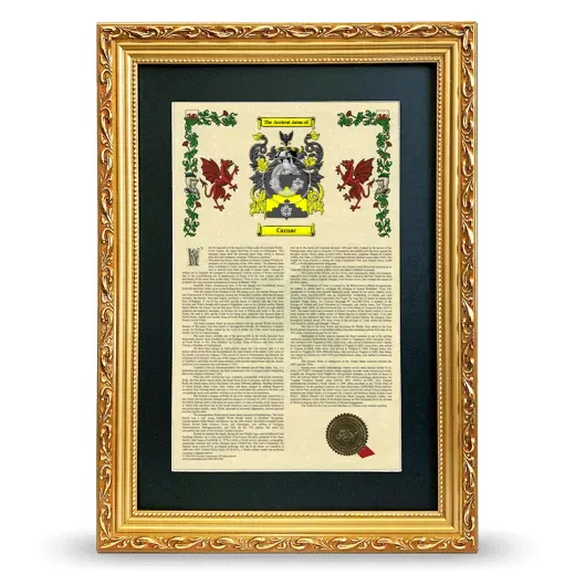 Carnac Deluxe Armorial Framed - Gold