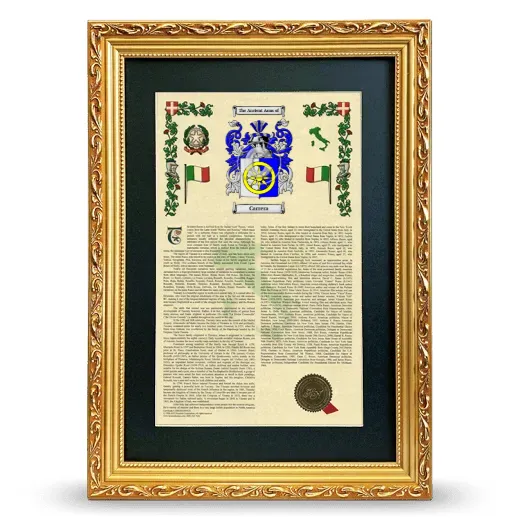 Carrera Deluxe Armorial Framed - Gold