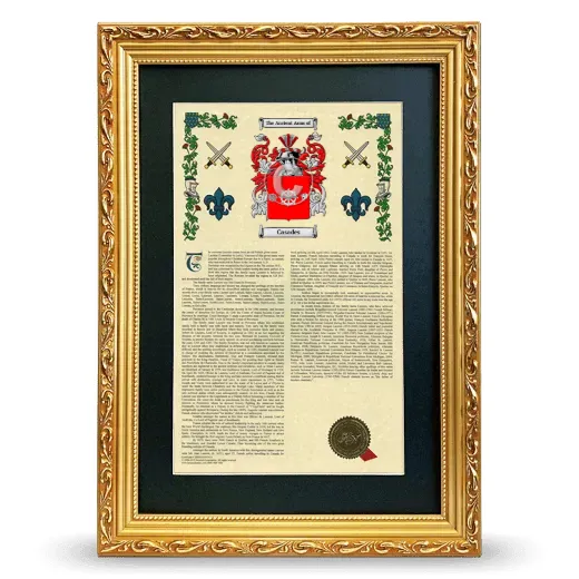 Casades Deluxe Armorial Framed - Gold