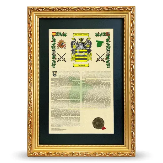 Catalani Deluxe Armorial Framed - Gold