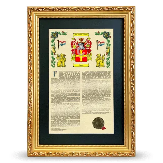 Cates Deluxe Armorial Framed - Gold
