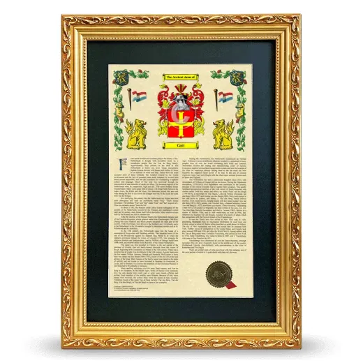 Catt Deluxe Armorial Framed - Gold