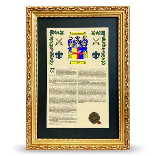 Caya Deluxe Armorial Framed - Gold