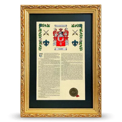 Cazalet Deluxe Armorial Framed - Gold