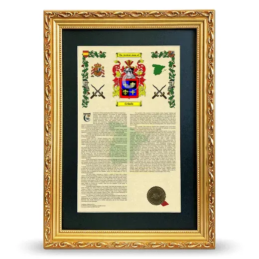 Celada Deluxe Armorial Framed - Gold