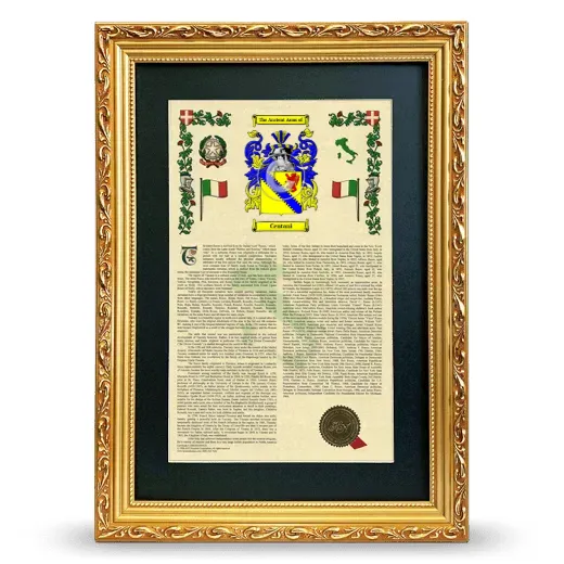 Centani Deluxe Armorial Framed - Gold