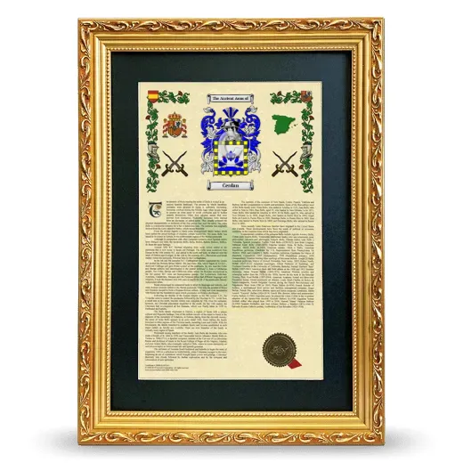 Cerdan Deluxe Armorial Framed - Gold