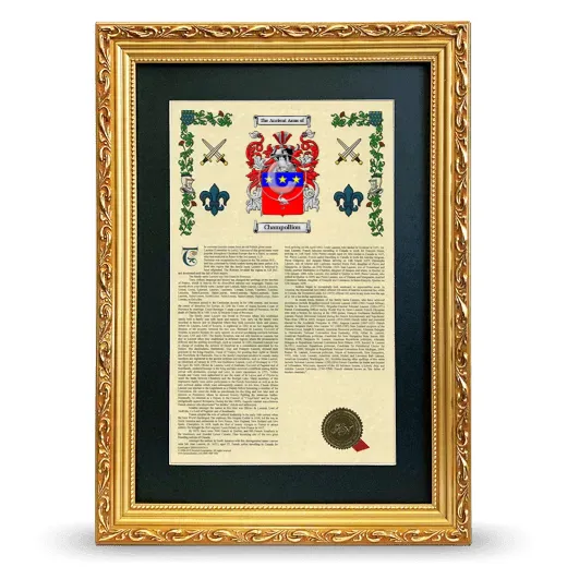 Champollion Deluxe Armorial Framed - Gold
