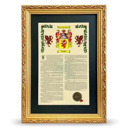 Chardon Deluxe Armorial Framed - Gold