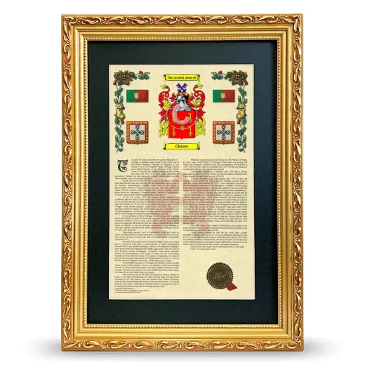 Chaves Deluxe Armorial Framed - Gold