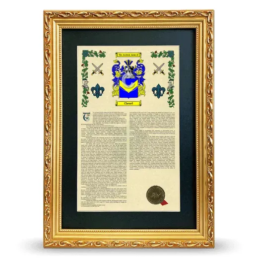 Chenel Deluxe Armorial Framed - Gold