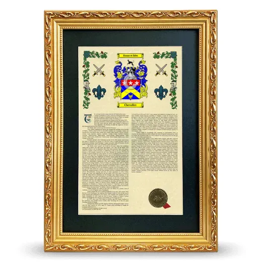 Chevalier Deluxe Armorial Framed - Gold