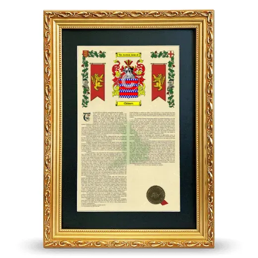 Chimes Deluxe Armorial Framed - Gold